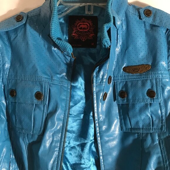 ECKO Women Baby Blue Zip Up Jacket - Picture 8 of 12